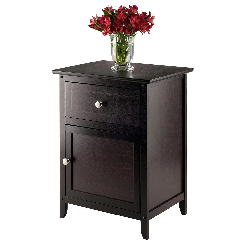 Night Stand Accent Table with Drawer