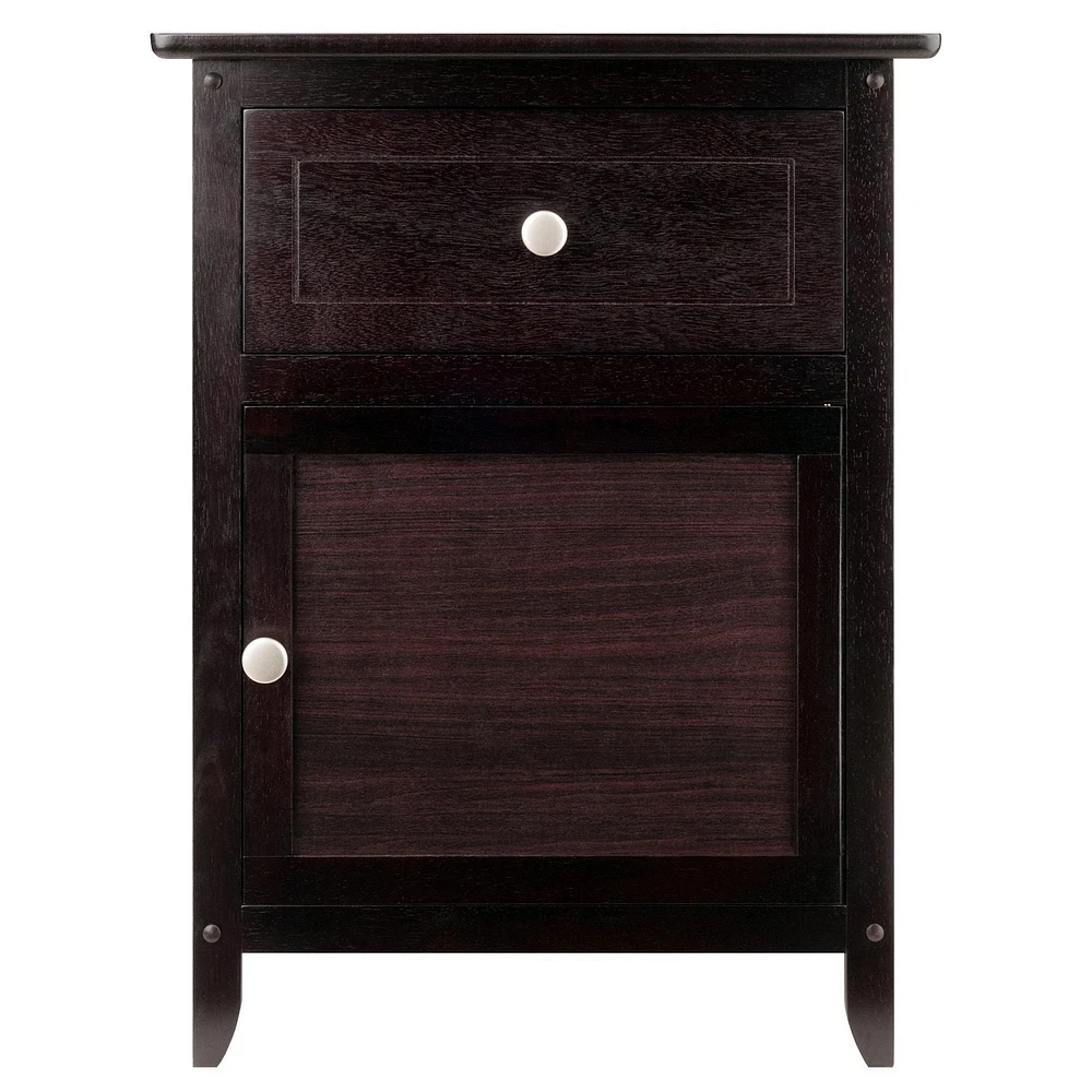 Night Stand Accent Table with Drawer