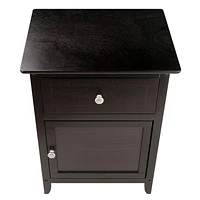 Night Stand Accent Table with Drawer