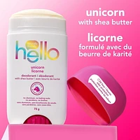 hello Unicorn Tween Deodorant, 24 Hour Odor Protection, No Aluminum + No Baking Soda, Vegan & Parabens Free