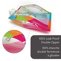 Pochettes réutilisables faciles à remplir et à nettoyer de Baby Brezza, pour la nourriture de bébé