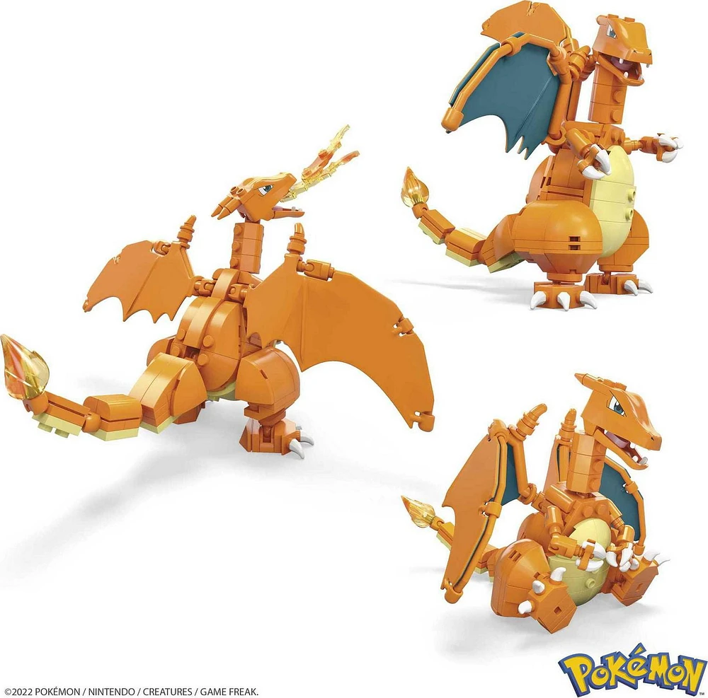 MEGA Pokémon Charizard Construction Set (222 pieces), Building Toys for Kids, Includes 210 Pieces, Ages 8+