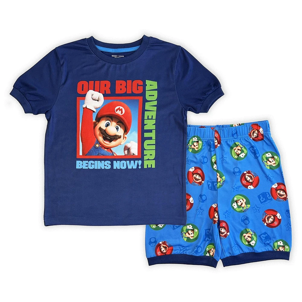 Super Mario Bros Ensemble pyjama 2 pièces pour garçon