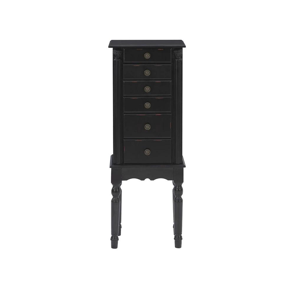 Yost Jewelry Armoire, Black