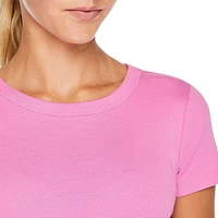 T-shirt côtelé coupe bébé No Boundaries pour femmes Tailles TP–TTG