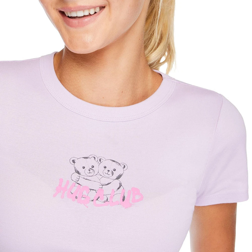 No Boundaries Women's Rib Baby Tee