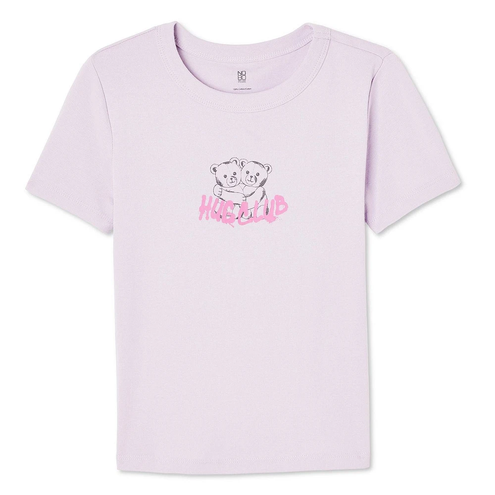No Boundaries Women's Rib Baby Tee