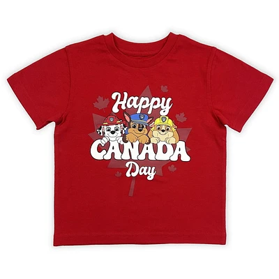 Paw Patrol Toddler boy`s basic printed tee shirt.