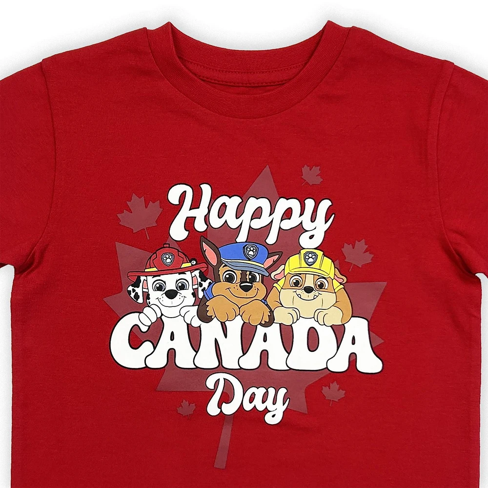 Paw Patrol Toddler boy`s basic printed tee shirt.