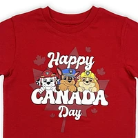 Paw Patrol Toddler boy`s basic printed tee shirt.