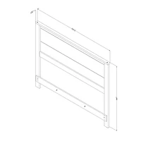 Headboard from the collection Step One Essential South Shore