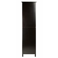 Winsome Burgundy Wine Display Tower, Black - 20667