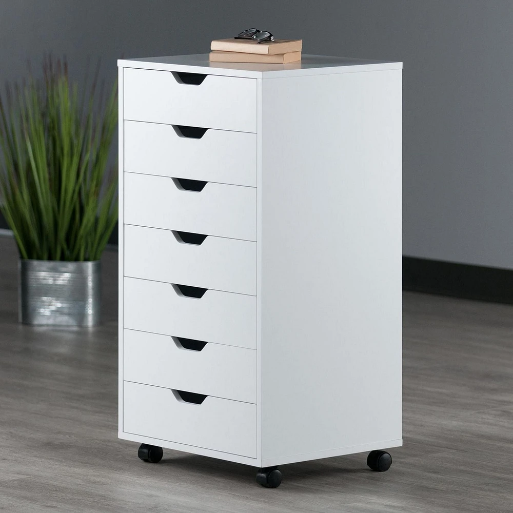 Halifax Cabinet 7 Drawer White