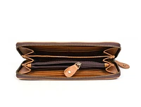 Tolredo Leather, Rhea, Light Brown, Zipper Clutch