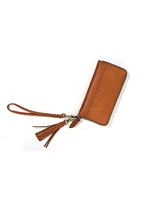 Tolredo Leather, Rhea, Light Brown, Zipper Clutch