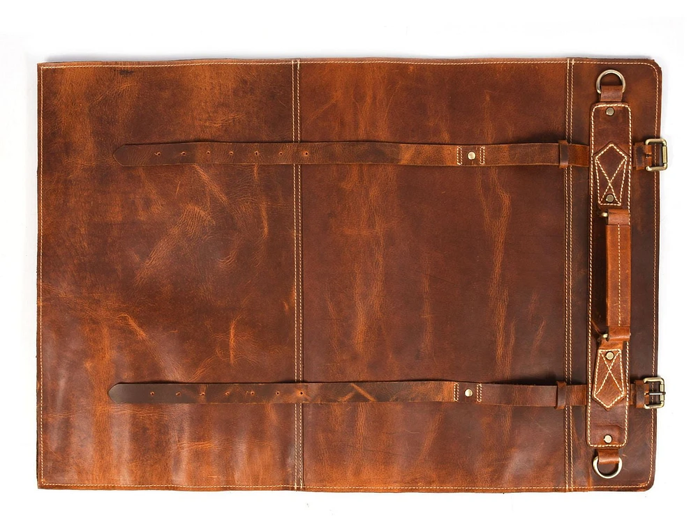 Tolredo Leather, Torino Ranch, Hazlenut Brown, Leather Knife Roll