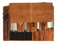 Tolredo Leather, Torino Ranch, Hazlenut Brown, Leather Knife Roll