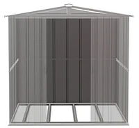 Arrow Classic Steel Storage Shed, 8x8, Flute Grey