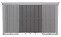 Arrow Classic Metal Shed, 12 x 17, Flute Grey