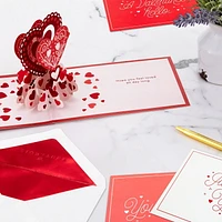 Hallmark Signature Paper Wonder 3D Pop-up Valentine's Day Cards Assortment (4 Cards With Envelopes)