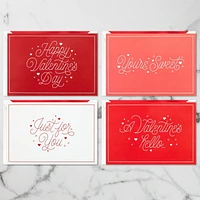 Hallmark Signature Paper Wonder 3D Pop-up Valentine's Day Cards Assortment (4 Cards With Envelopes)