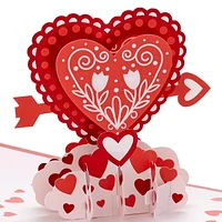 Hallmark Signature Paper Wonder 3D Pop-up Valentine's Day Cards Assortment (4 Cards With Envelopes)