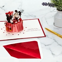 Hallmark Signature Paper Wonder Disney 3D Pop-up Valentine's Day Card for Husband, Wife, Boyfriend, Girlfriend (Mickey Mouse & Minnie Mouse)