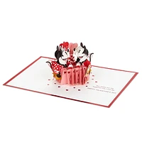 Hallmark Signature Paper Wonder Disney 3D Pop-up Valentine's Day Card for Husband, Wife, Boyfriend, Girlfriend (Mickey Mouse & Minnie Mouse)