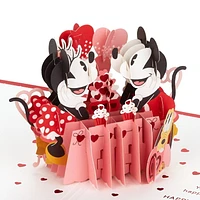 Hallmark Signature Paper Wonder Disney 3D Pop-up Valentine's Day Card for Husband, Wife, Boyfriend, Girlfriend (Mickey Mouse & Minnie Mouse)