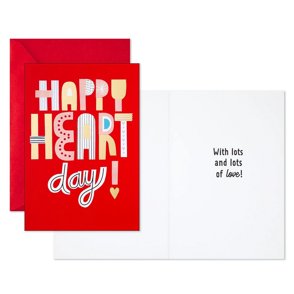 Hallmark Pack of Valentine's Day Cards or Galentine's Day Cards, Happy Heart Day (10 Valentine's Day Cards With Envelopes)