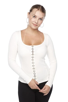 Jeaniologie ™ Ladies’ Long Sleeve Tee - Ivory