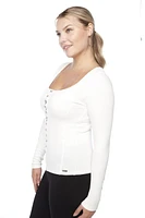 Jeaniologie ™ Ladies’ Long Sleeve Tee - Ivory