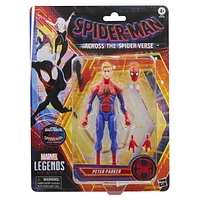 Marvel Legends Series Peter Parker, Spider-Man: Into the Spider-Verse Collectible Action Figure (6”)