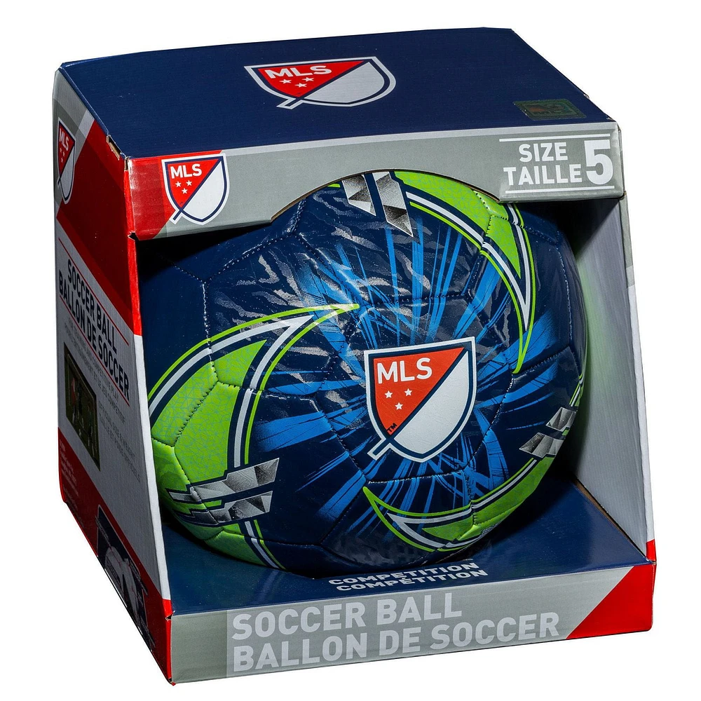 Franklin Sports MLS Blue and Lime Soccer Ball