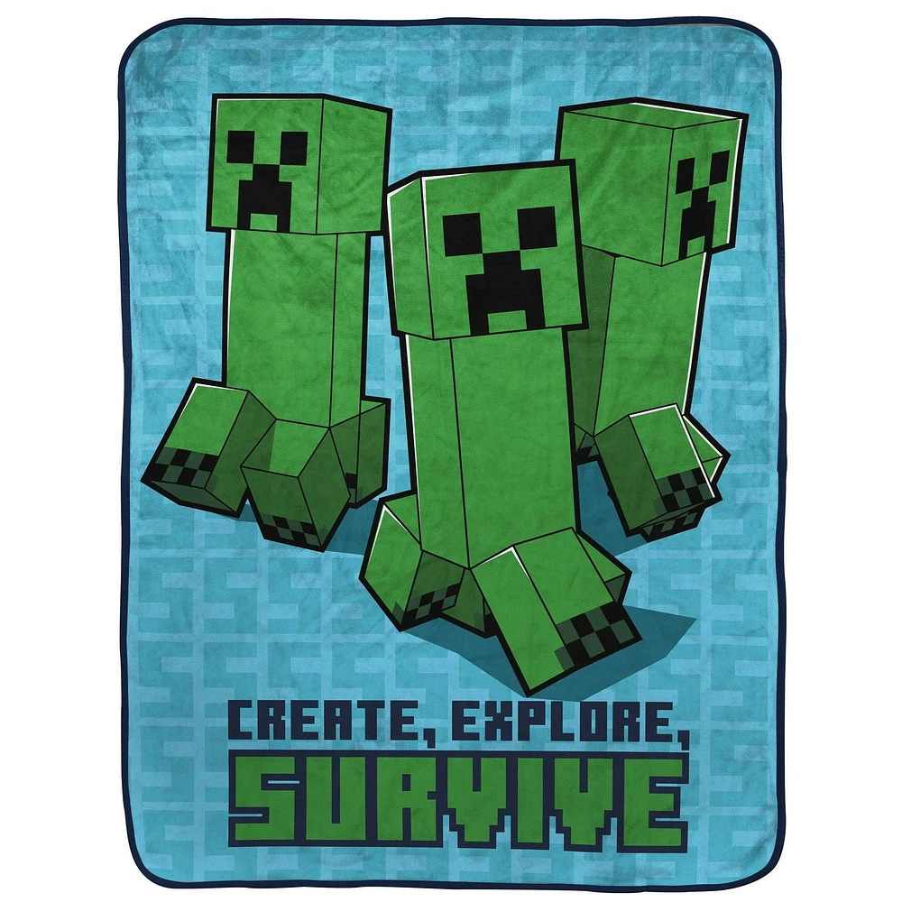 Minecraft Fleece Throw,, 46" x 60"