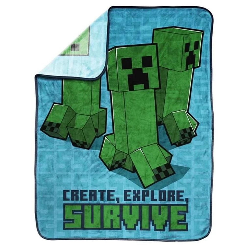 Minecraft Fleece Throw,, 46" x 60"