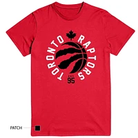 Men's NBA Toronto Raptors Circle Text Short Sleeve Red T-Shirt