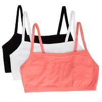 Fruit of the Loom Women's 3-Pack Built-Up Sports Bra, Sizes 34, 36, 38, 40