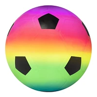 9" RAINBOW SOCCERBALL, DURABLE VINYL SOCCERBALL