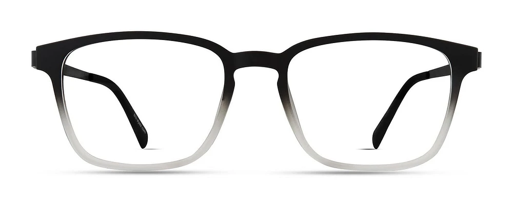 Bio Eyes Mens Prescription Eyeglasses, Heath, Black Gray Gradient, 53-18-145