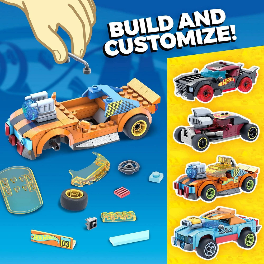 Mega Hot Wheels Car Customizer Construction Set, Building Toys for Kids - 485 Pieces