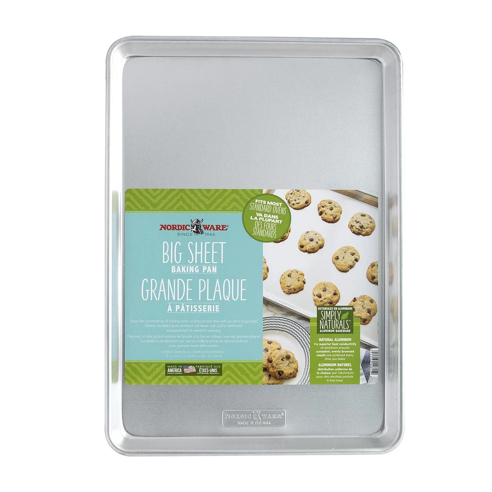 Nordicware Naturals® Big Sheet Aluminum Baking Pan, Naturals® Big Sheet Aluminum