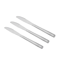 Mainstays 3-Piece Lace Pattern Dinner Knives Silver, MS Lace Dinner Knife