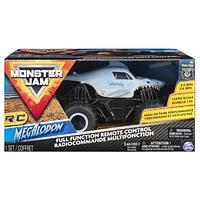 Monster Jam, Official Megalodon Remote Control Monster Truck, 1:24 Scale, 2.4 GHz, for Ages 4 and Up