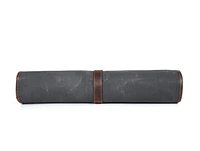 Tolredo Leather, Iris, Charcoal Grey, Leather Knife Roll