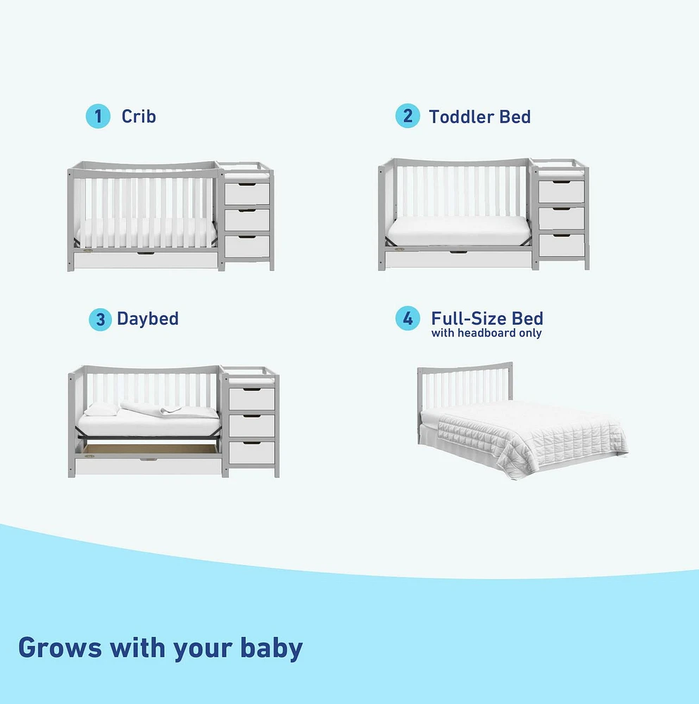 Graco Remi 4-in-1 Convertible Crib and Changer