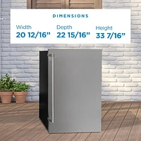 Danby DAR044A1SSO 4.4 cu. ft. Outdoor Fridge in Stainless Steel