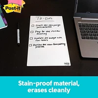 Post-it® Dry Erase Sheets DEFSHEETS-3PK, 7 in x 11.3 in (177 mm x 288 mm), 177 mm x 288 mm, 3/Pack