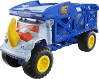 Hot Wheels Monster Trucks Monster Mover Rhino Hauler, Gift for Kids 3 Years & Up