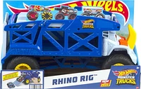 Hot Wheels Monster Trucks Monster Mover Rhino Hauler, Gift for Kids 3 Years & Up